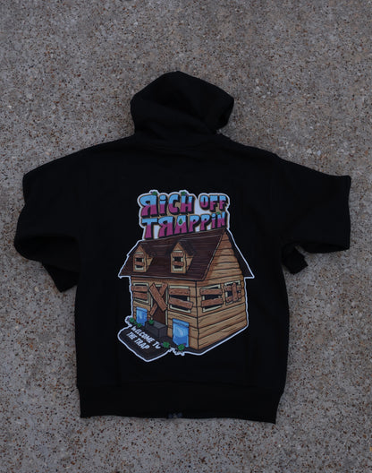 Rich Off Trappin Jacket Black/Pink